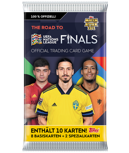 Topps Match Attax 101 Road To UEFA Nations League Finals 2022/2023 kaardipakk